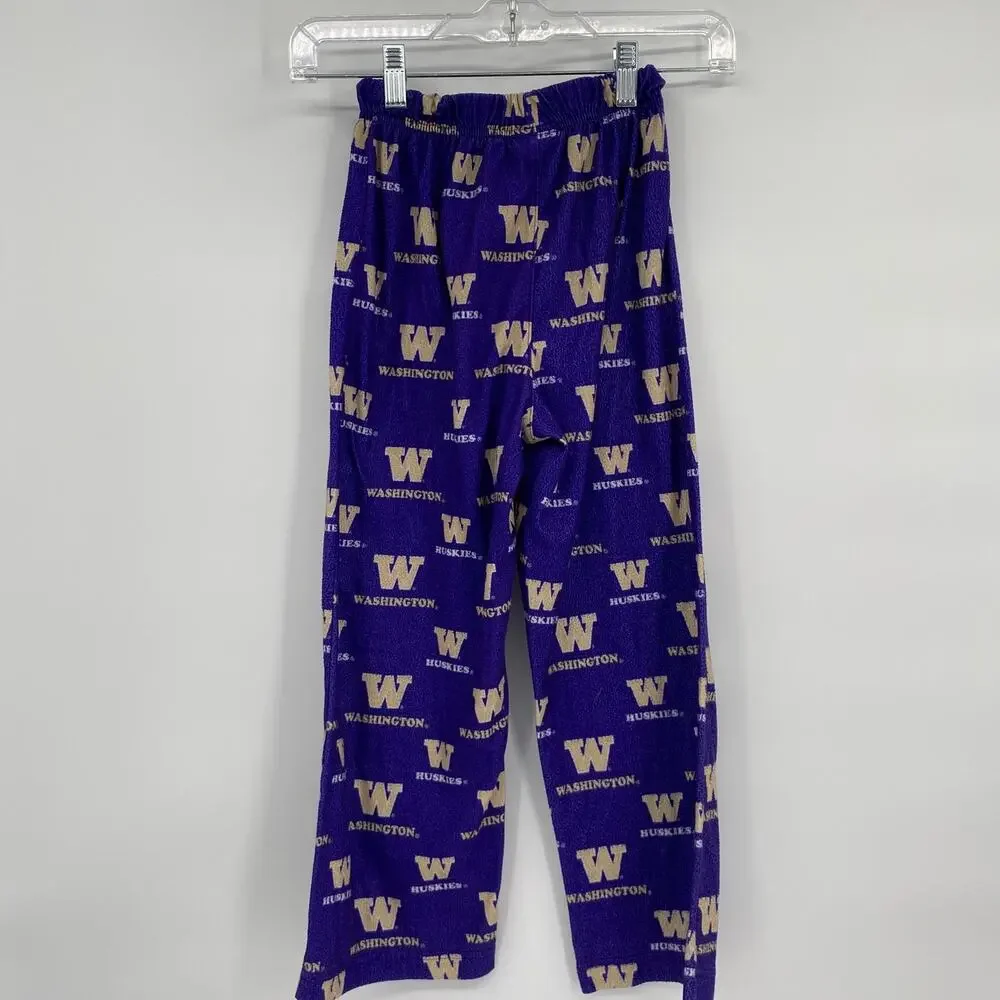 Genuine Stuff Washington Huskies UDUB Cozy Pajama Pants Purple 8 Small